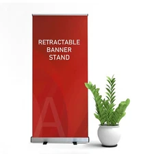 36"W x 80"H，Heavy-Duty Standard Retractable Roll Up Banner Stand（91x200cm）