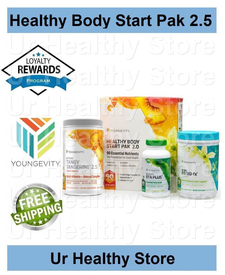 Youngivity Box Youngevity Healthy Body Start Pak 2.5 - Total Nutrition & Wellness Pack ...