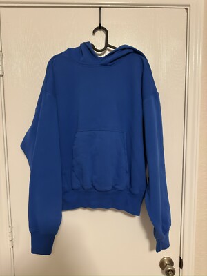 NEW MEDIUM Yeezy Gap Hoodie Royal Blue Men Size Hooded Sweatshirt YZY Kanye West