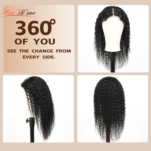 Curly Wear and Go Glueless Wigs Daily Wear 13x4 HD Lace Front Human Hair Wigs - Picture 8 of 17