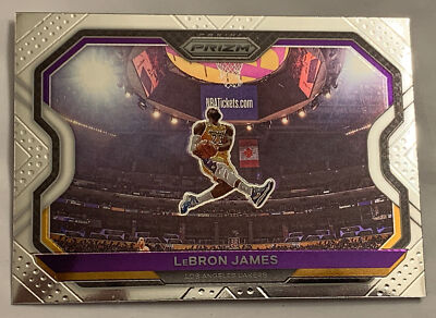 2020-21 PANINI PRIZM LEBRON JAMES KOBE BRYANT TRIBUTE DUNK BASE #1 LAKERS