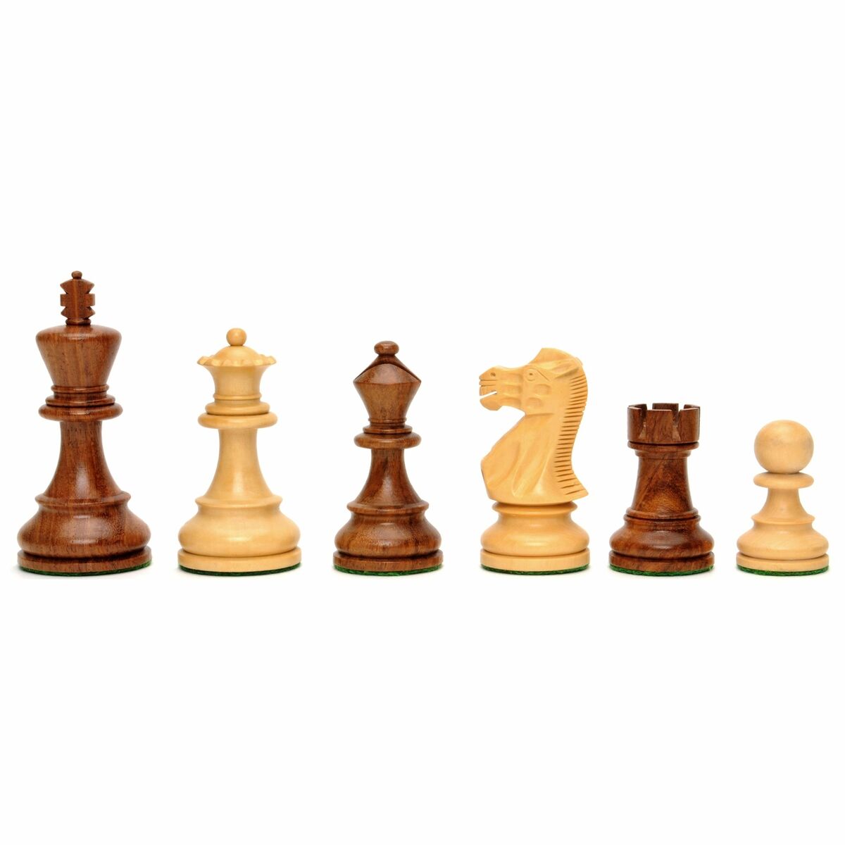 We Games English Staunton Wood Tournament Chess Pieces, Heavy