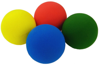 Kinder Sport Spaß Spiel Weichschaum Schwamm Bälle 9 cm verschiedene Farben