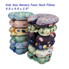 Kids Size Memory Foam Color U Shaped Neck Pillow Travel Home Decoration Support