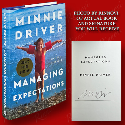 Managing Expectations SIGNED Minnie Driver (2022,HC,1st/1st) BRAND NEW