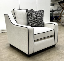 Furniture Village 'Celine' Armchair Accent Ivory Chair | RRP £1100 | NEW