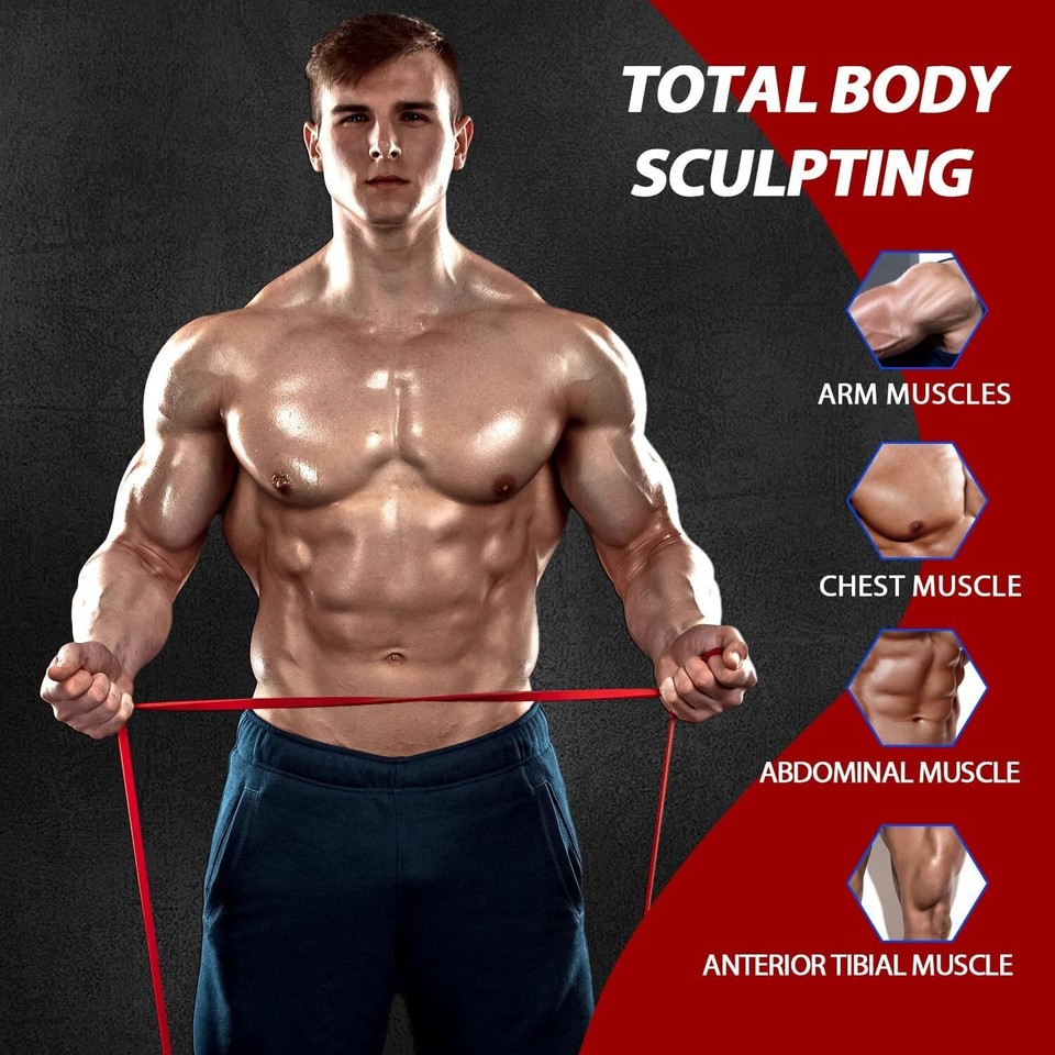 Heavy Duty Resistance Bands Set 5 Loop for Gym Exercise Pull up Fitness