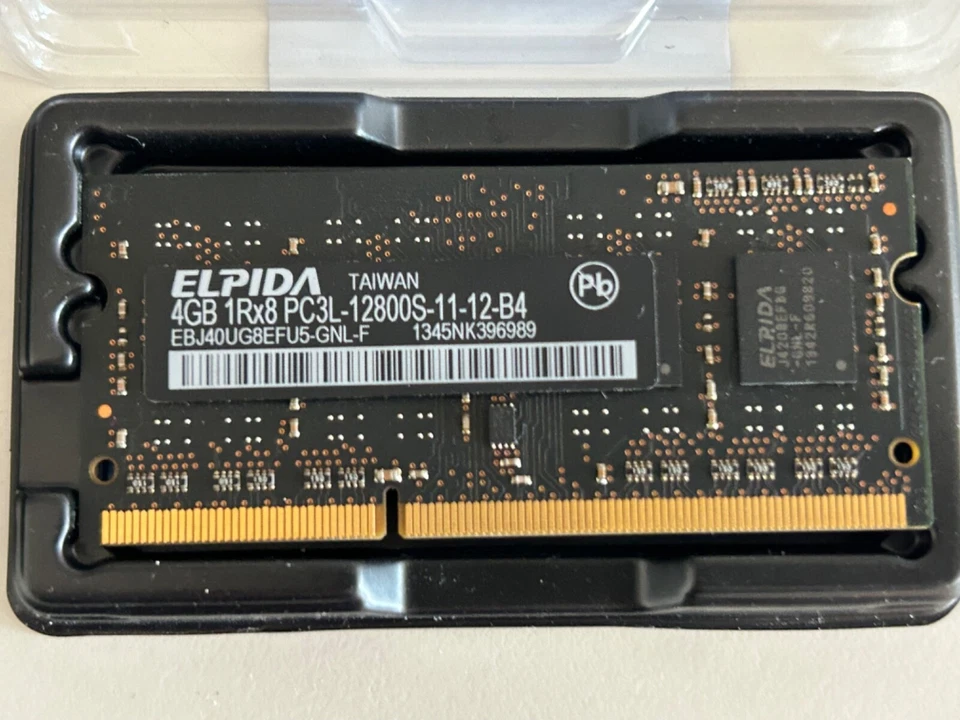 Apple iMac A1418 ELPIDA 2 banchi memoria RAM da 4 GB 1rx8 PC3L-12800S SO-DIMM - Immagine 2 di 3