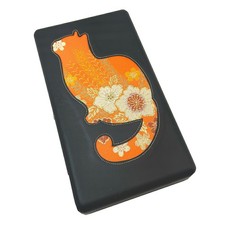 Tsugaru Shamisen Double Plectrum Case Cat Design Japanese Bachi Holder