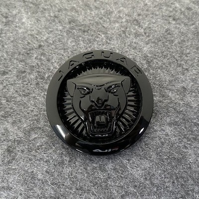 For JAGUAR  F-Pace XE XF XJ XFR Growler 86mm Black Front Grille Emblem Badge