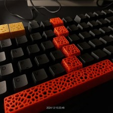 Lattice Keycaps Set Artisan Keys: Bold Lattice Design, RGB Compatible MX Switch