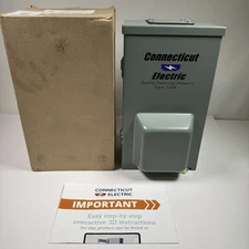 Connecticut Electric 60 Amp RV Power Outlet Panel W/GFCI & Breakers