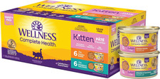 Kitten Grain Free Pate Wet Cat Food Whitefish Chicken Variety Pack 3 oz 12 Pack 12.36 per gallon