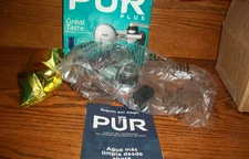 New! PUR Plus Chrome Faucet Mount Water Filtration System-with filter-NIB