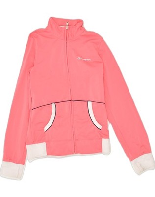 Champion Mädchen Trainingsanzug Oberteil Jacke 11-12 Jahre Large rosa Polyester AD85