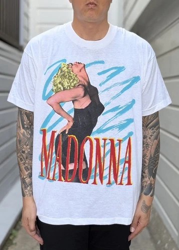 Madonna Blonde Ambition Tour Shirt Parking Lot 90s 1990s vintage concert t-shirt, vintage, size XXL, single stitch, B+ condition