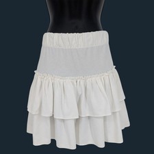 Tiered Ruffle Mini Skirt Coquette Fairy Ballet Feminine Soft Girl Y2K Medium
