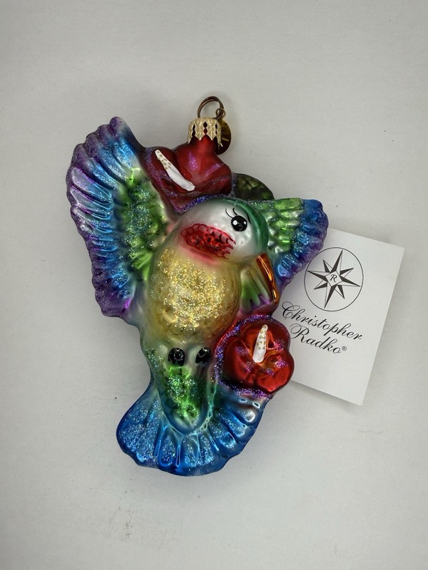 Christopher Radko Hum Along Song Hummingbird Ornament 2001