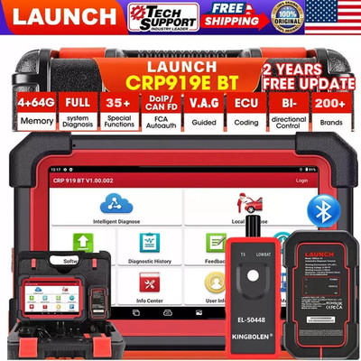 LAUNCH X431 CRP919X BT PRO Elite Bidirectional Car Diagnostic Scanner ECU Coding