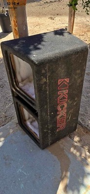 Kicker L7 Subwoofer Dual 12'' Vented Square Sub Box Enclosure