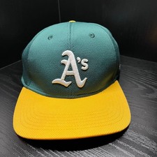 OC Sports Oakland Athletics A's MLB Baseball Cap Hat Green Yellow OSFM