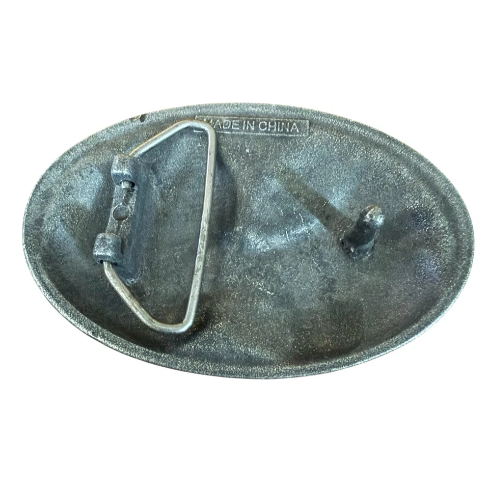 Hustler Hebilla de Cinturón Solapa de Barro Niña Bikercore Metal Gunmetal Gris Plata Foto 4 de 4