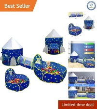 Ultimate Toddler Playhouse: 3pc Space Tent, Ball Pit & Tunnel for Endless Fun