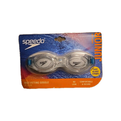 NEW Speedo Junior (Age 6-14) Best Fitting Swim Goggles Jr Glide No Leak Clear 