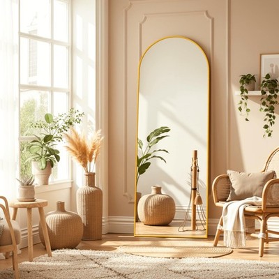 Arched Full Length Mirror, 64''×21'' Large Mirror, Mirrors Full Length for Home...