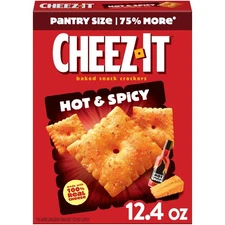 Cheez It Hot And Spicy Crackers 12.4Oz Deliciously Cheesy Crunchy Snack