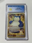 Pokemon Chilling Reign CGC 10 Pristine Snorlax 224/198 Secret Rare Shiny Gold