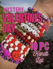 10pc Valentines Day Mystery Kandi Bracelet Bundle