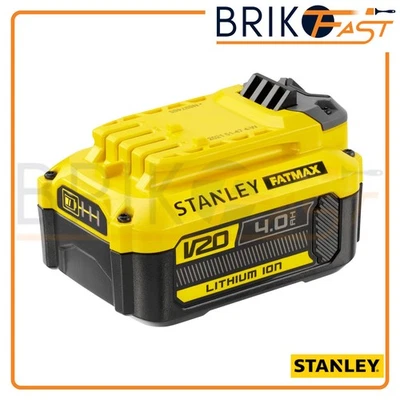 Stanley Fatmax Batteria Ricambio V20 Ioni Di Litio SFMCB204 18 Volt 4.0 Ah