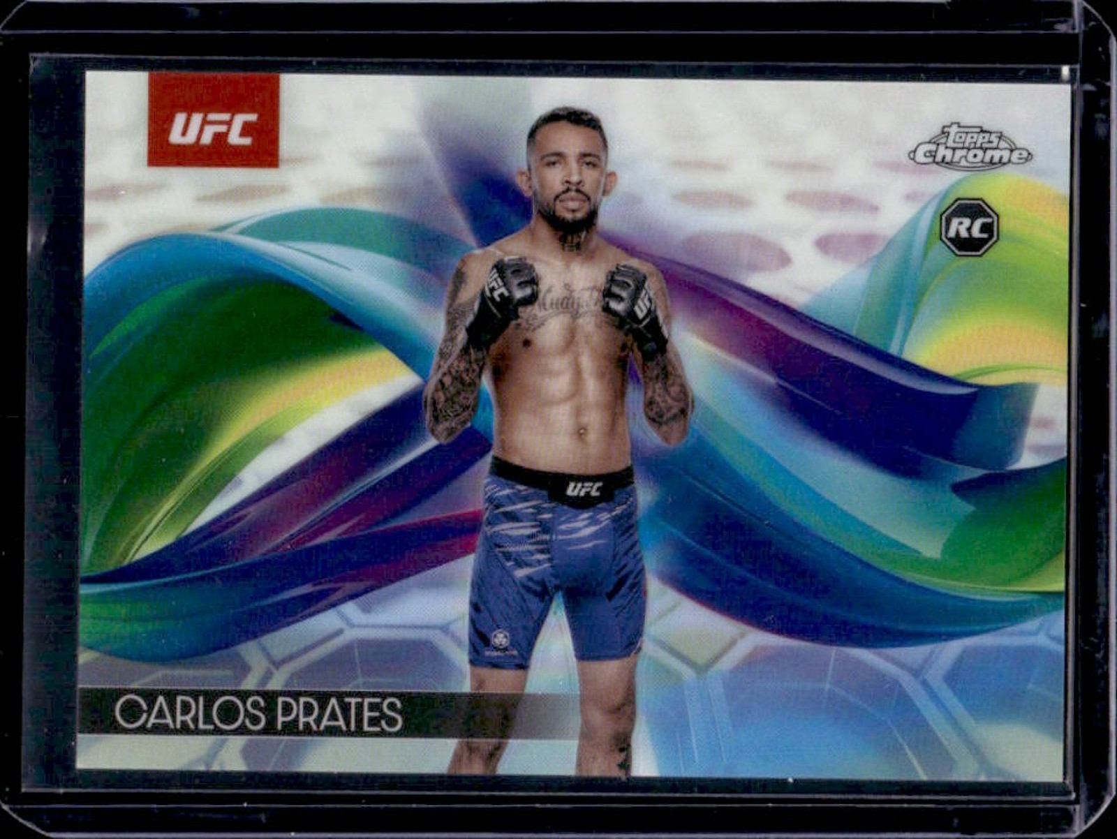 2025 Topps UFC Chrome Carlos Prates Helix SP RC Rookie #HEL-13