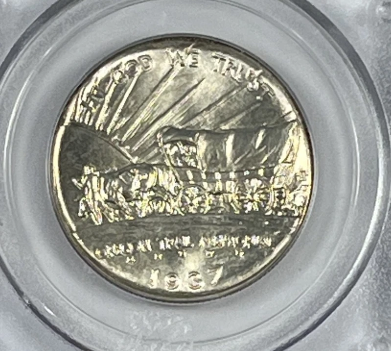 1937-D Oregon Trial Commemorative Half Dollar : PCGS MS67   OGH - Image 4 of 4