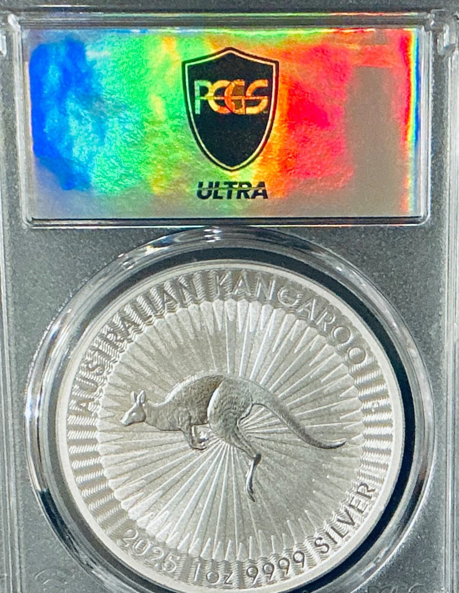 Australian Kangaroo Grade MS 70 PCGS Certified Silver Bullion