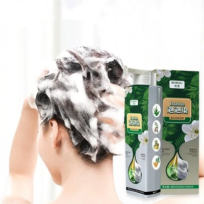 Plant Bubble Hair Dye Shampoo,Tinte De Cabello Para Mujer,Tinte Para Cabello De - Image 1 of 4