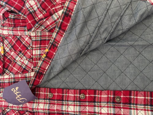 NWT PRPS JAPAN RED TARTAN PLAID BUTTON POCKET SHIRT JACKET SIZE XL - Picture 4 of 13