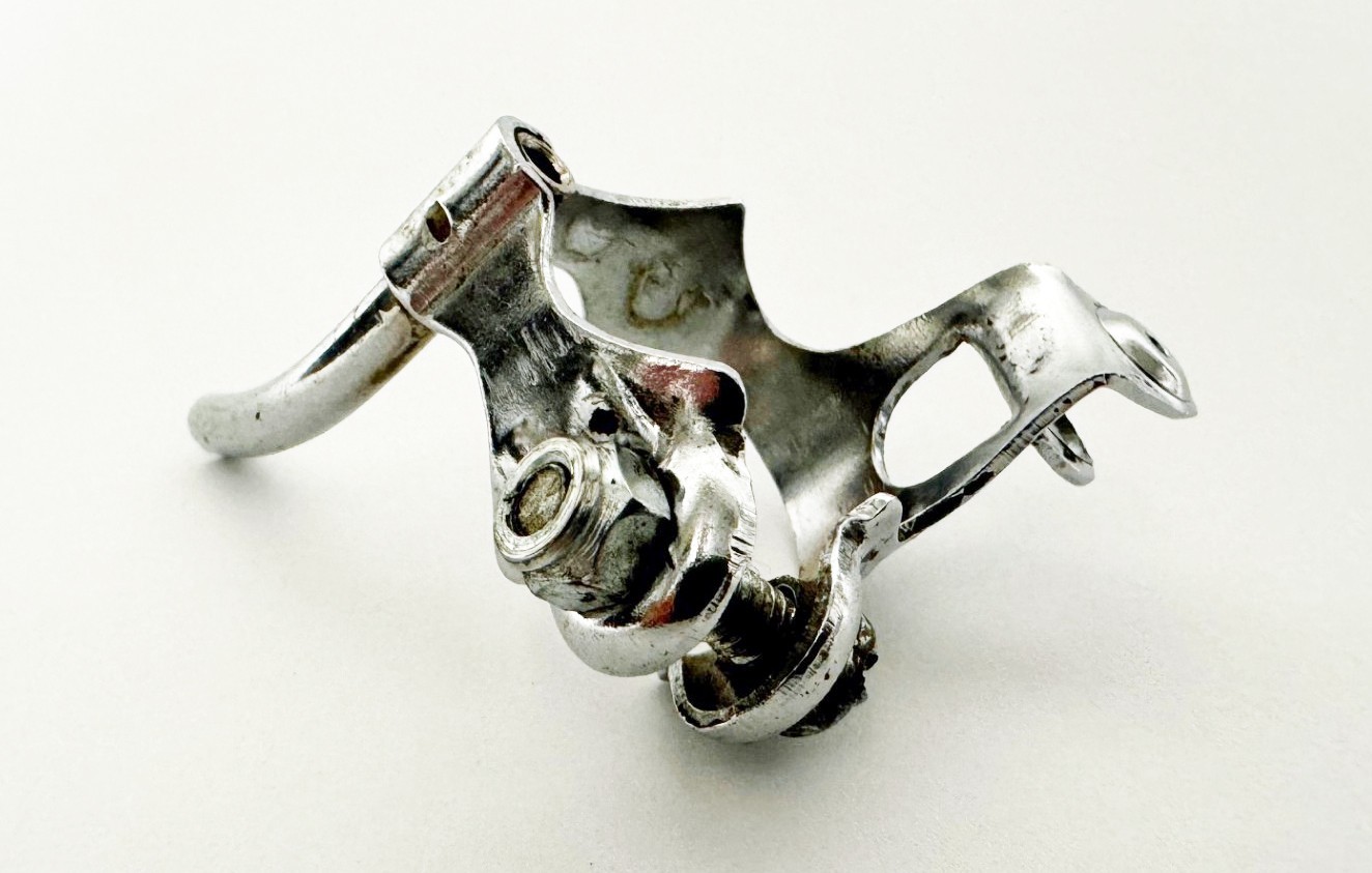 Vintage Bicycle 1-1/8" (28.6mm) 3.3.3. Cable Guide & Housing Stop, Chrome - Used