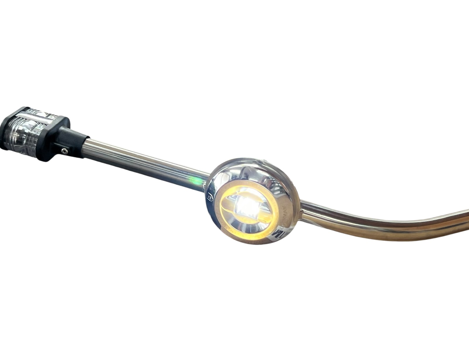 Marine Masthead Light, 12V, 3/4in SS Tube, Perko & Attwood Light, Fixed Mount