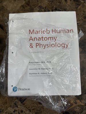 Marieb Human Anatomy and Physiology (12th Edition)9780138242732