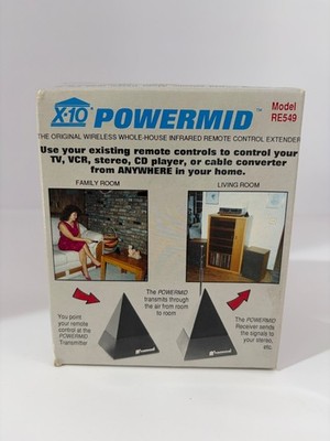 Powerhouse X-10 Wireless Technology PowerMid Receiver Model RE549 New in box!