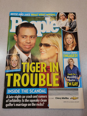 PEOPLE Magazine Dec 14, 2009 Tiger Woods in Trouble Inside the Scandal Clinton