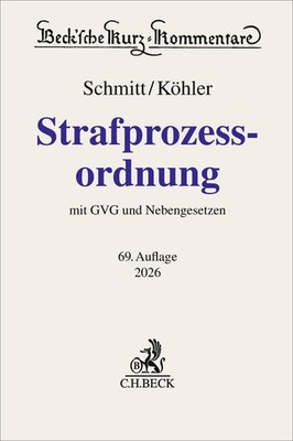 Marcus Köhler / Strafprozessordnung. StPO / Neu 9783406838446