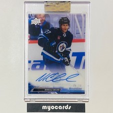 Nikolaj Ehlers 2022-23 Upper Deck Clear Cut Hockey Auto High Gloss /10