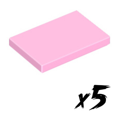 5x LEGO 26603   2x3 Tile   Fliese   hell pink   bright pink