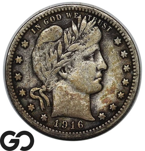 1916 Barber Quarter