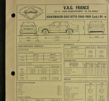 Revue technique Volkswagen 1600