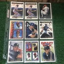 Vintage Baseball Card Lot (9 Card Check Description)
