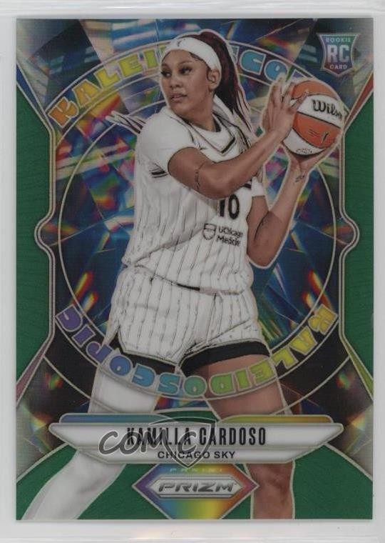 2024 Panini Prizm WNBA Kaleidoscopic Green Kamilla Cardoso #4 Rookie RC 11ba